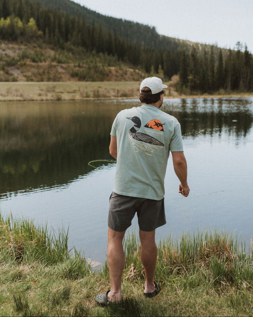 Loon Lake Vintage Tee - Faded Sage