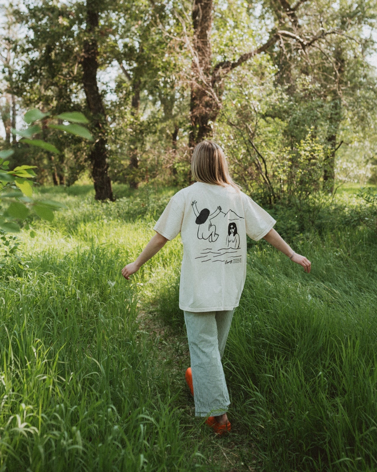 Skinny Dipper Vintage Tee - Off White