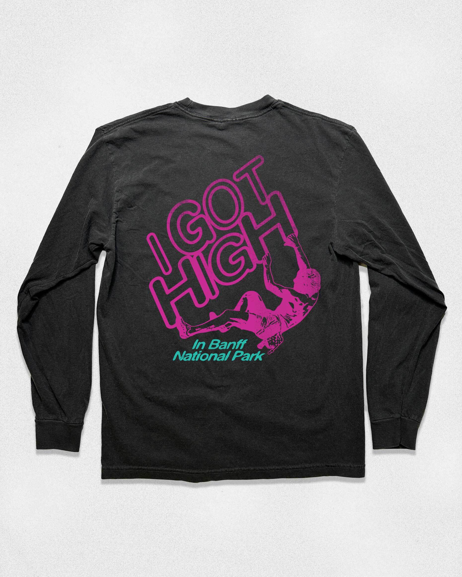 I Got High Vintage Longsleeve Faded Black