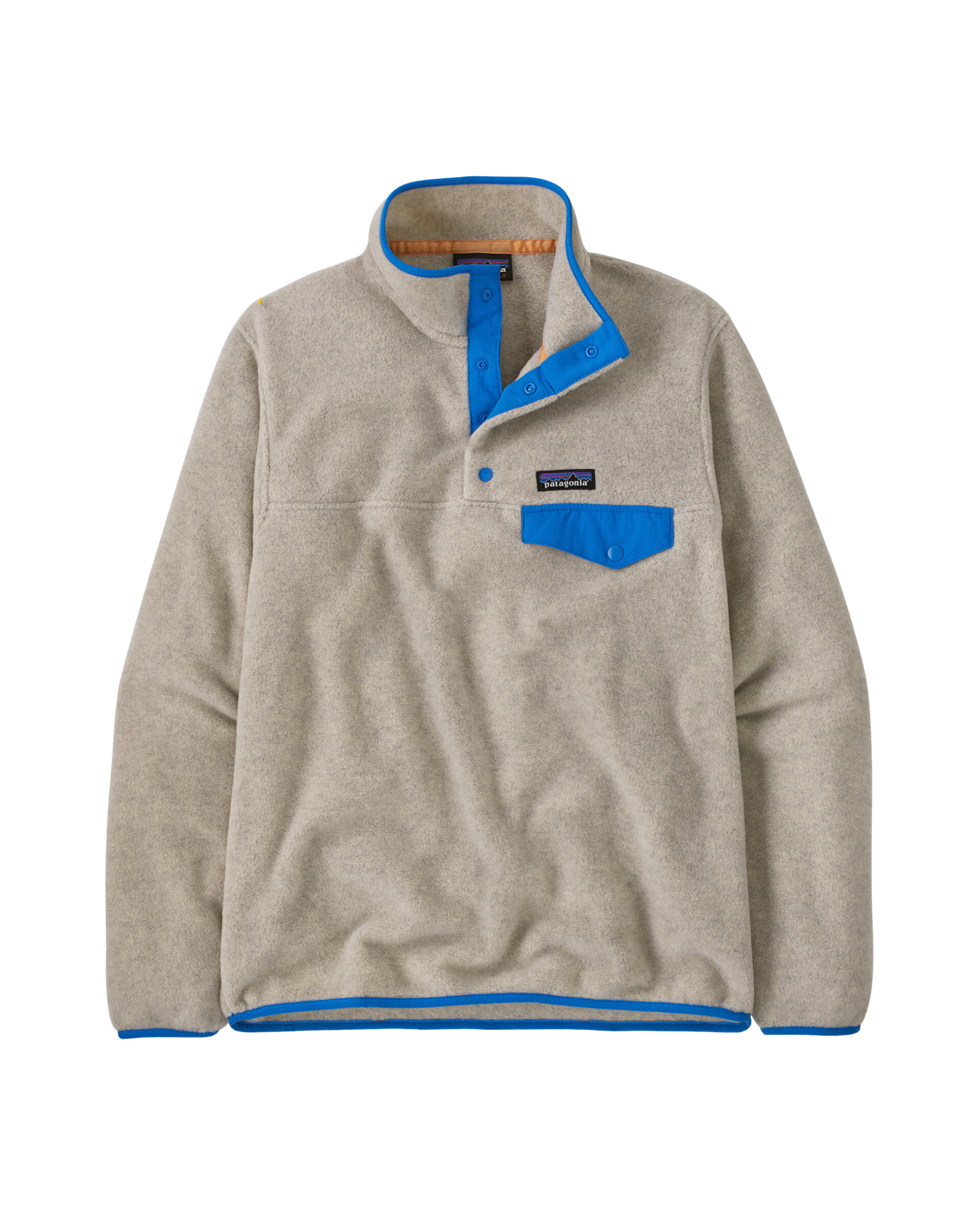 Women's LW Synchilla Snap-T Oatmeal Heather w/ Vessel Blue
