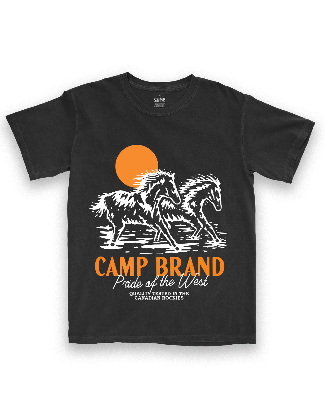 Wild Horses Vintage Tee - Faded Black